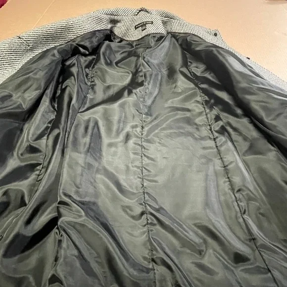 Vintage Preston & York Women's Size Large Plaid‎ Wool Blend Tweed Coat - Picture 13 of 16